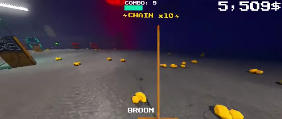 Loose Rubber Ducks around an automated Duck machine